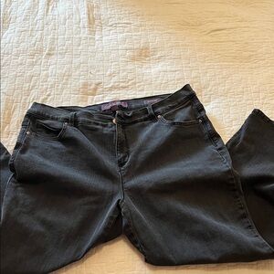 Gloria Vanderbilt Women's Dark Gray Straight Leg Jeans